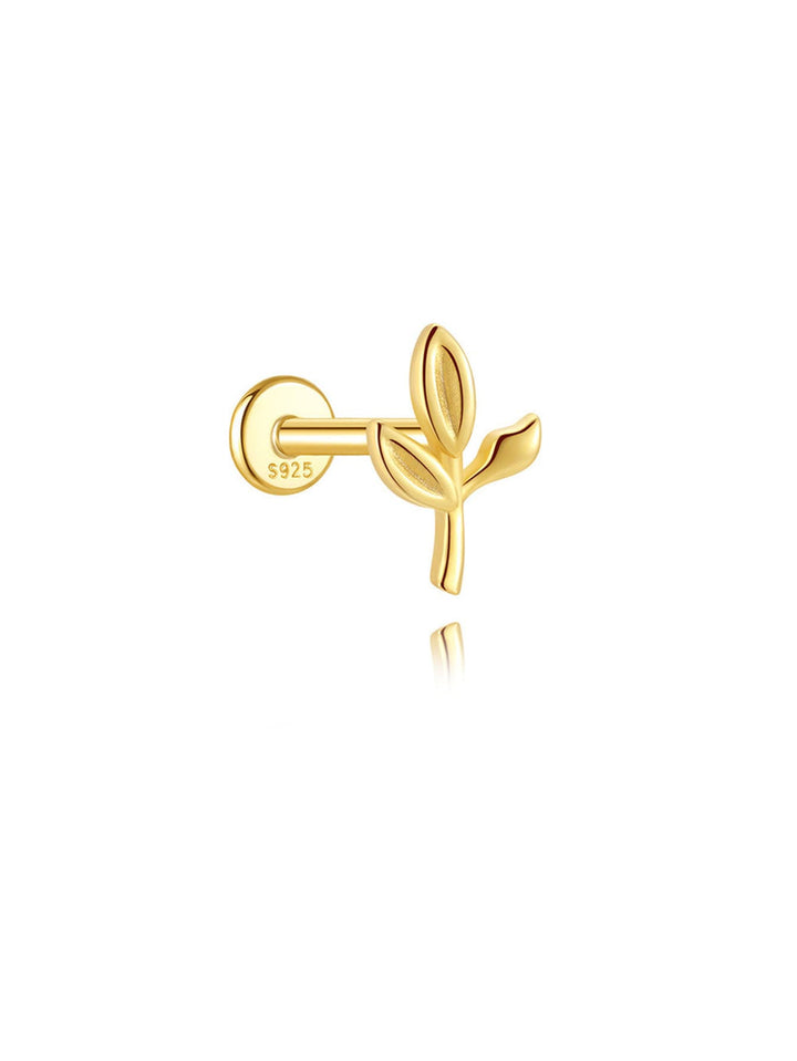 Elisa – Zlaté náušnice s geometrickým akcentem.