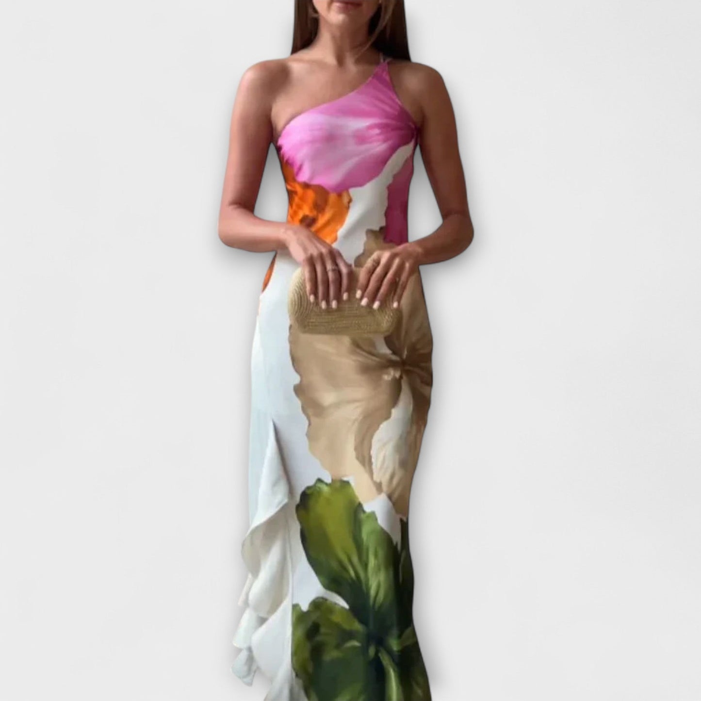 Sapphire – Elegantné maxi šaty s patchworkom