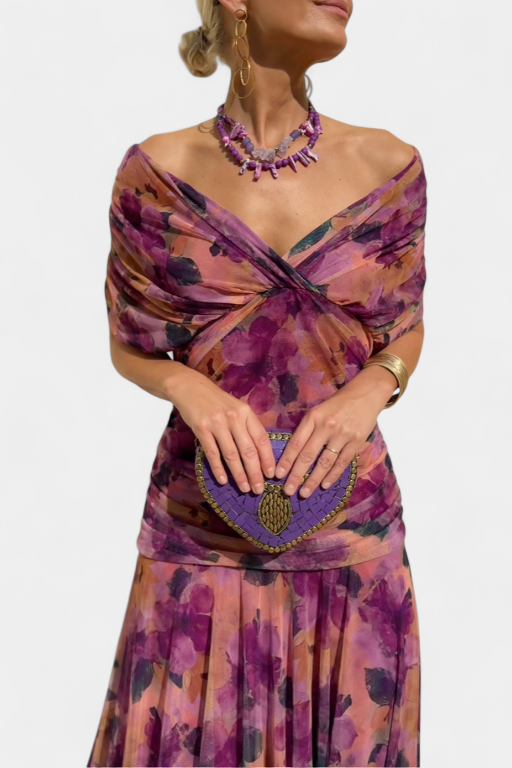 Eryzziah – Elegantné šaty s kvetinovou potlačou