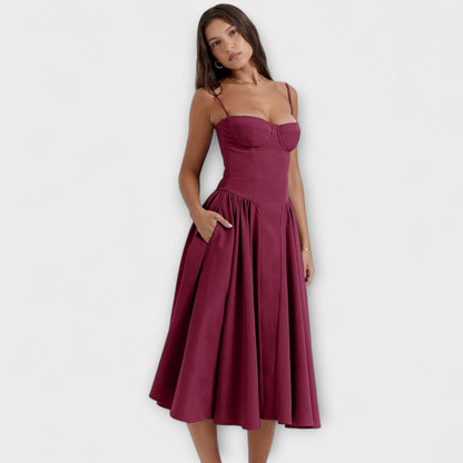 Rosalie - Elegantné šaty korzetového strihu bez rukávov
