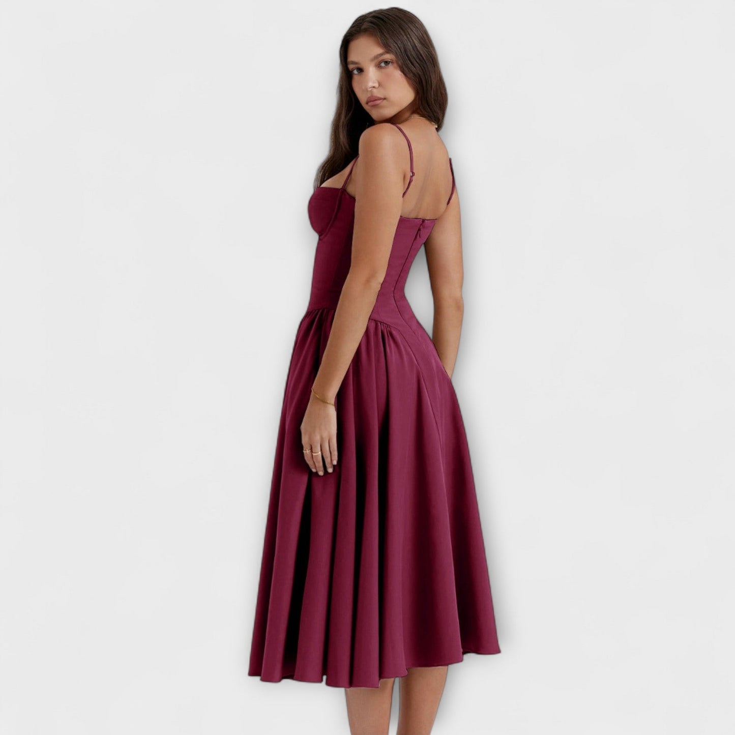 Rosalie - Elegantné šaty korzetového strihu bez rukávov