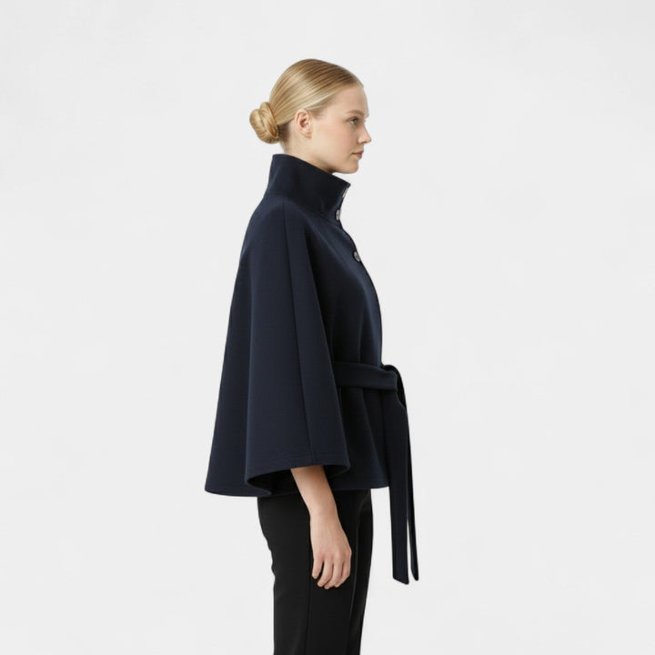 Ivanna – Elegantní dámský kabát s vysokým límcem