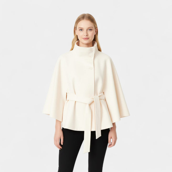 Ivanna – Elegantní dámský kabát s vysokým límcem