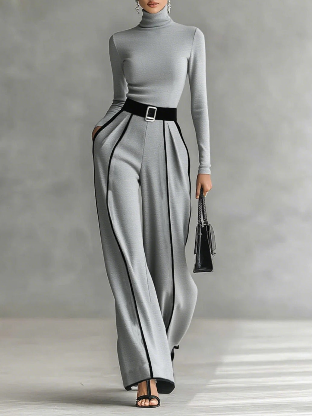 Vera™ || Elegantný set s kontrastnými detailmi