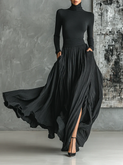 Eva™ || Elegantný set s plisovanou sukňou