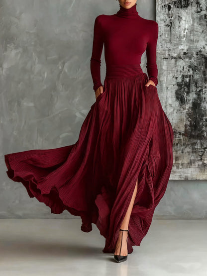Eva™ || Elegantný set s plisovanou sukňou