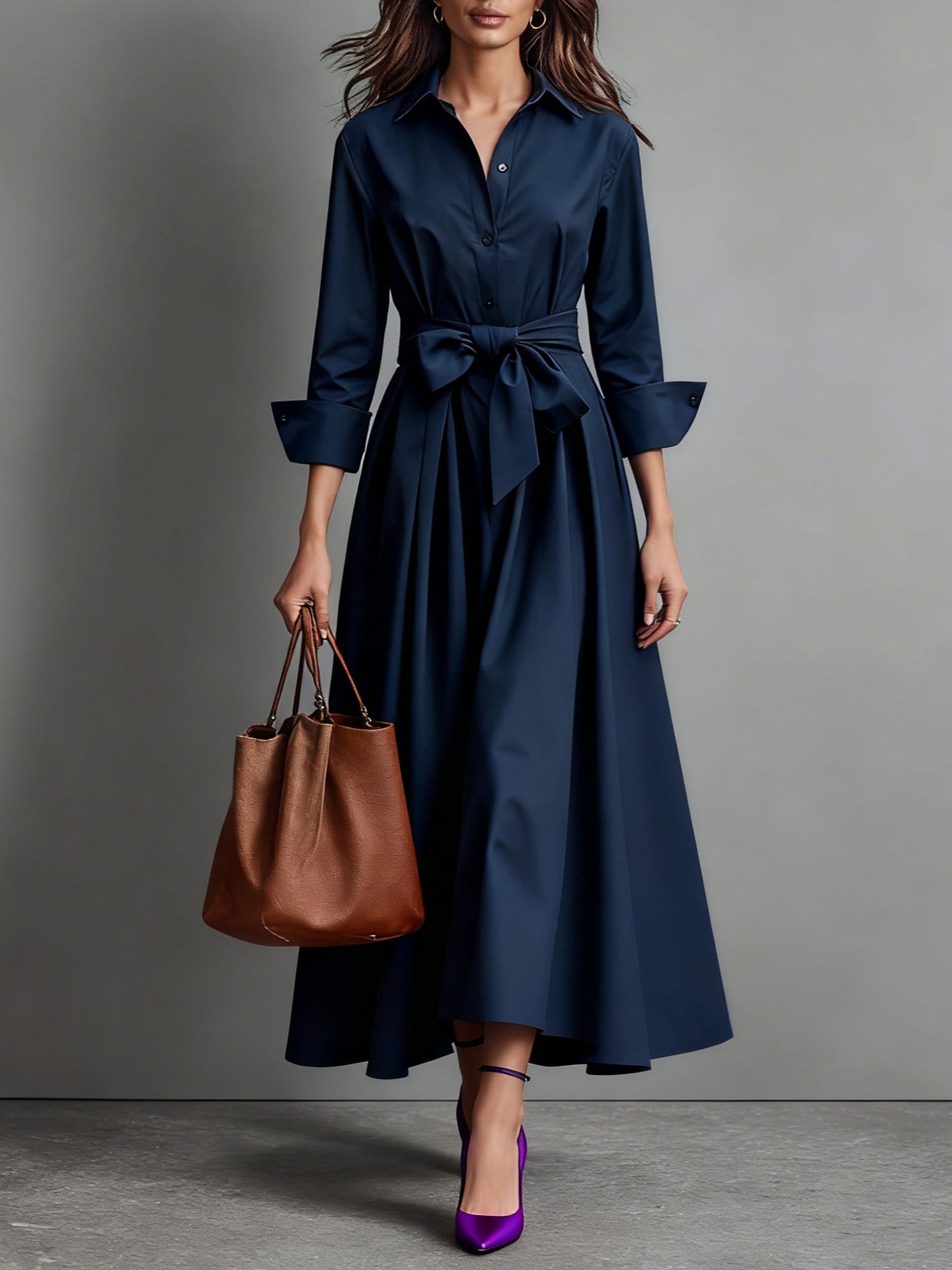 Marise™ | Elegantné Maxi Šaty s Mašľou