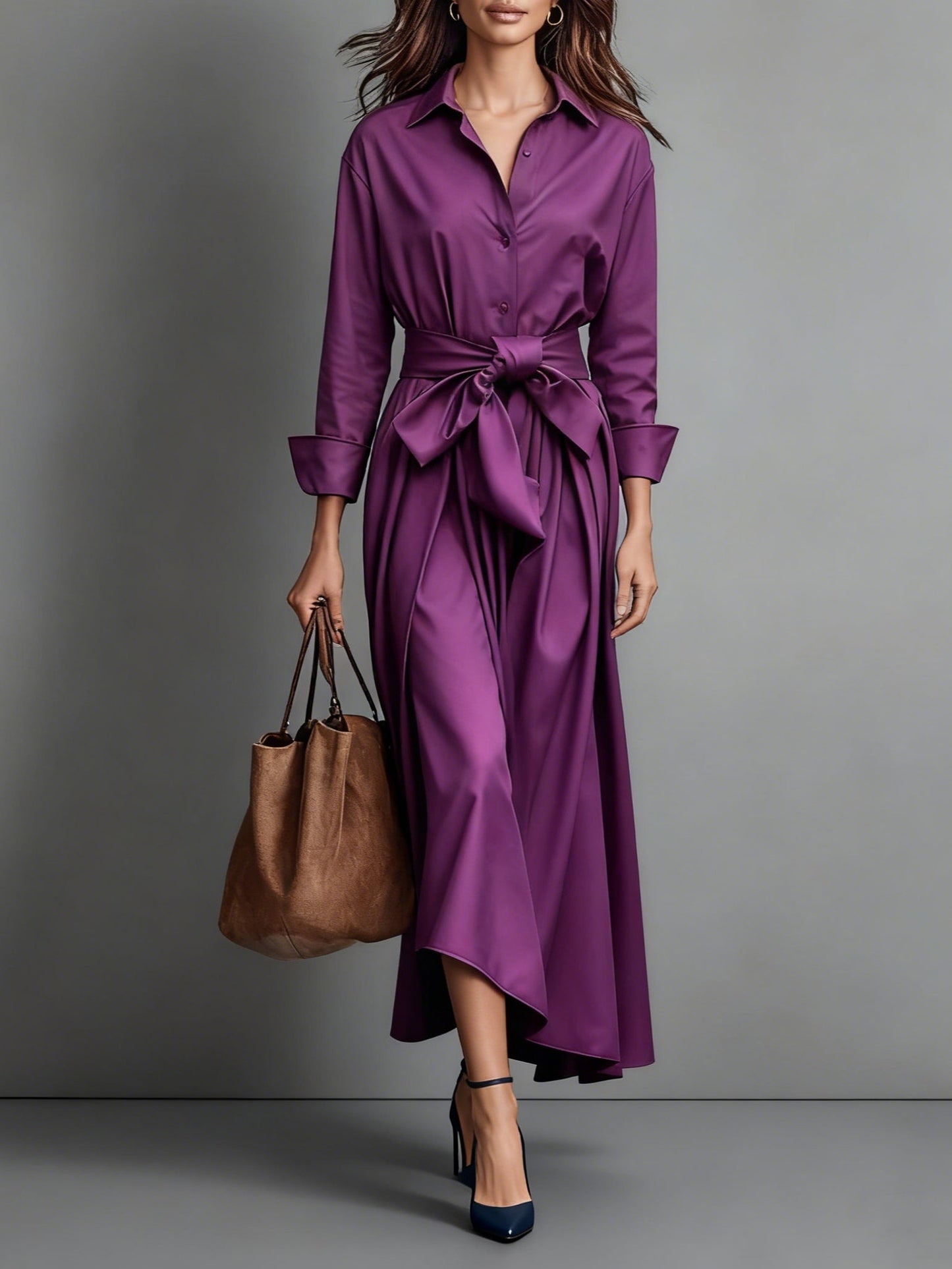 Marise™ | Elegantné Maxi Šaty s Mašľou