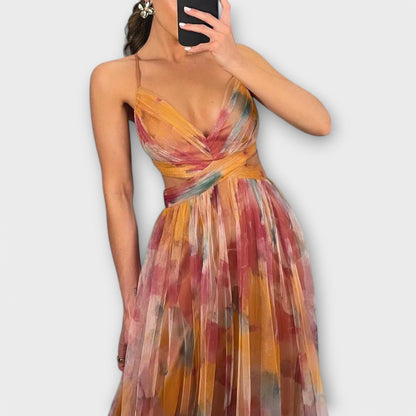 Annai Mesh Maxi Šaty - Elegantné a priliehavé