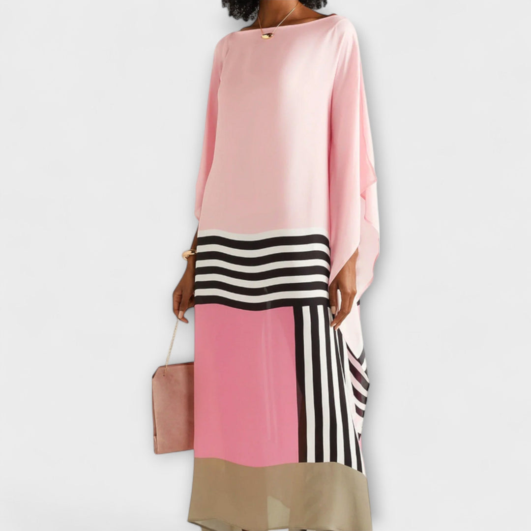 Elenora - Geometrický kaftan s volným střihem