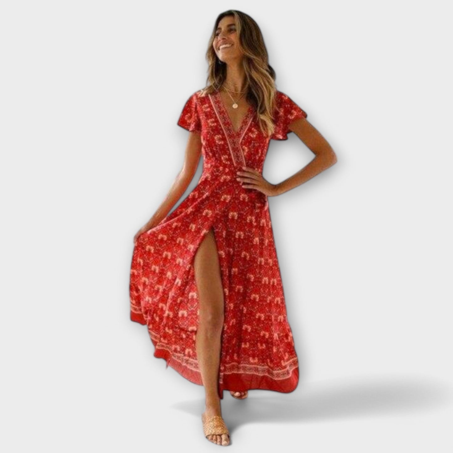Briony – Boho Midi Šaty