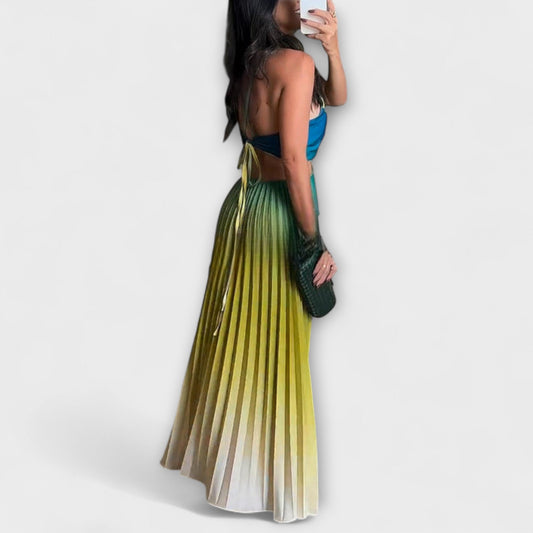 Haven - Štýlové Maxi Šaty bez Rukávov s Tie-Dye