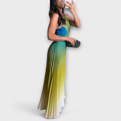 Haven - Štýlové Maxi Šaty bez Rukávov s Tie-Dye