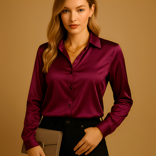 Alesia - Elegantná dámska blúzka s dlhými rukávmi
