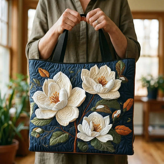 RUCNĚ VYROBENÁ TAŠKA - DELIKÁTNÍ MAGNOLIE