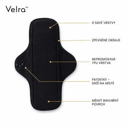 Velra™ – absorpční vložky 3 ks · 3× až 50 ml