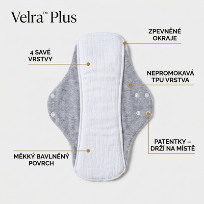 Velra™ Plus - absorpční vložky 3 ks · 3× až 100 ml