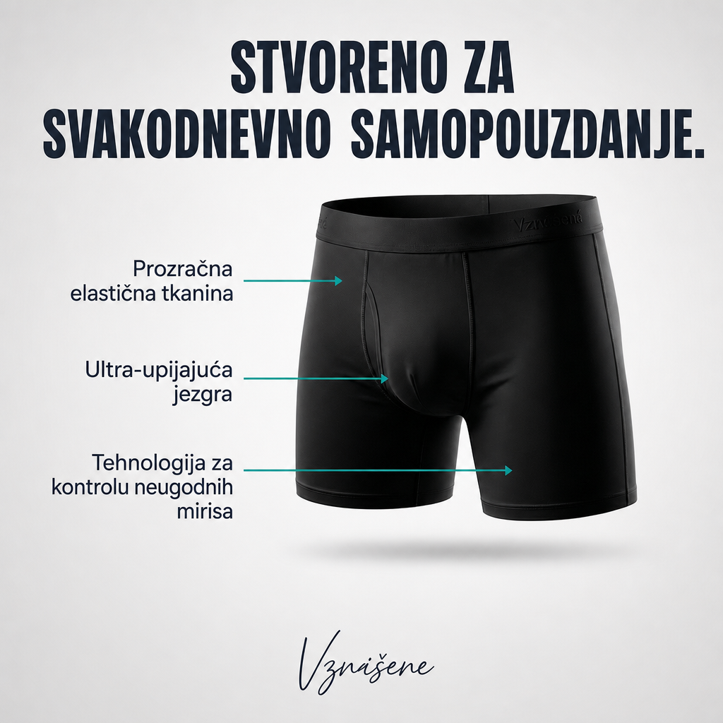Sorex™ – Muške upijajuće bokserice protiv curenja, do 150 ml