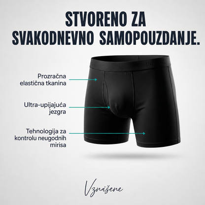 Sorex™ – Muške upijajuće bokserice protiv curenja, do 150 ml