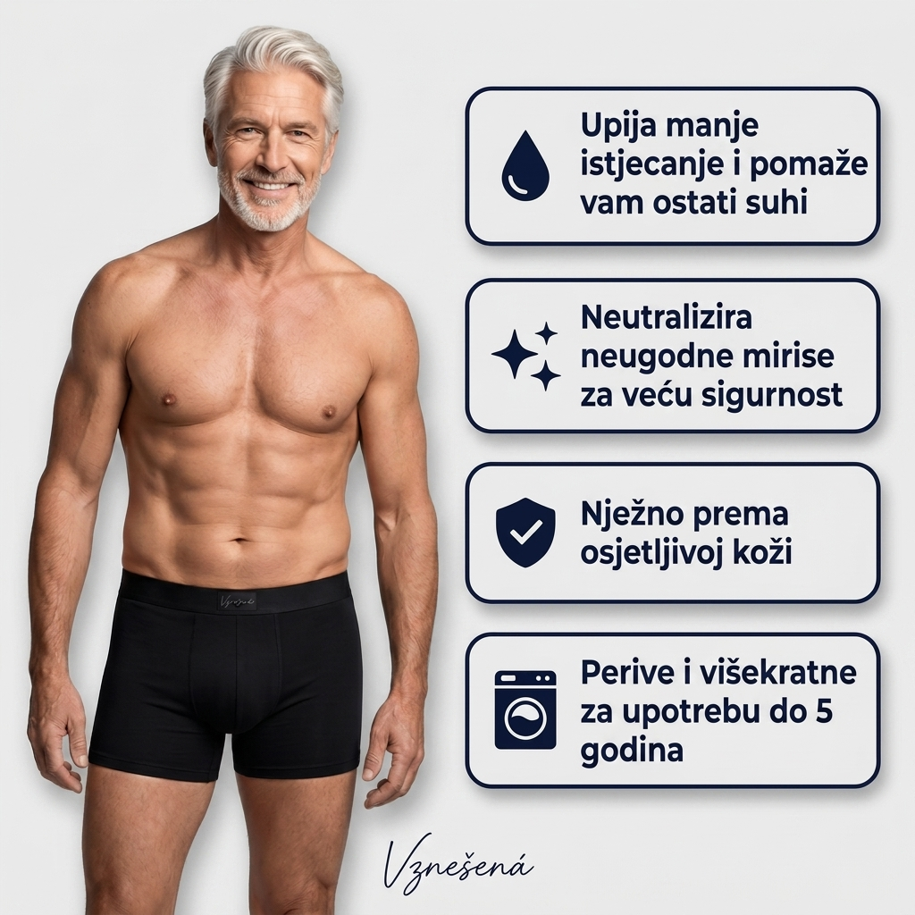 Sorex™ – Muške upijajuće bokserice protiv curenja, do 150 ml