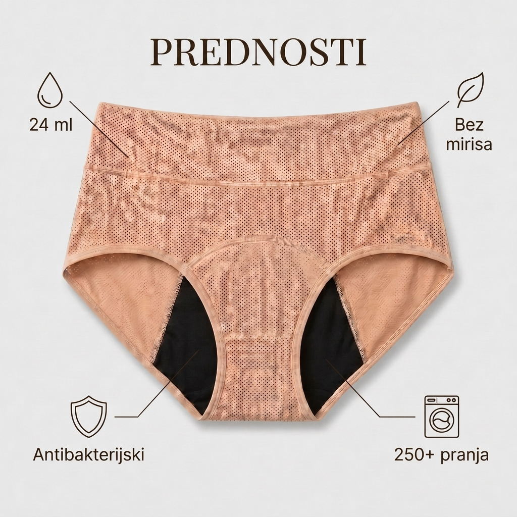 Fluxe™ – ženske upijajuće gaćice za lagano propuštanje, do 24 ml