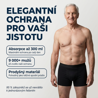 Sorex™ Max – pánske savé boxerky proti únikom, až 300 ml