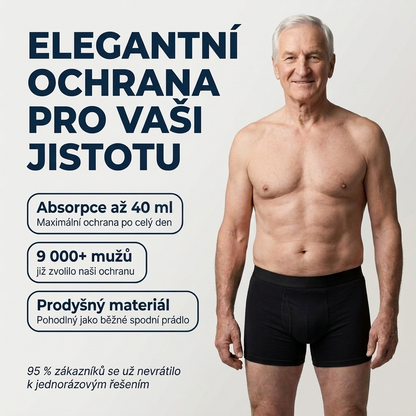 Sorex™ Light – pánske savé boxerky proti únikom, až 40 ml