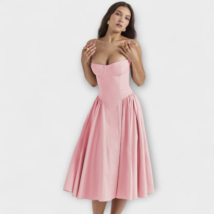 Rosalie - Elegantné šaty korzetového strihu bez rukávov