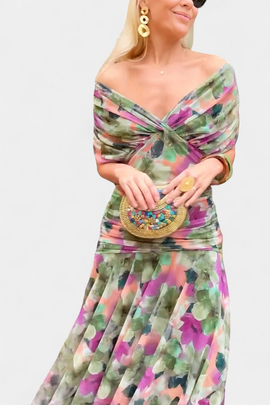 Eryzziah – Elegantné šaty s kvetinovou potlačou