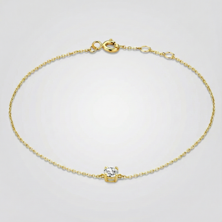 Náramek Klára s moissanitovým kamenem