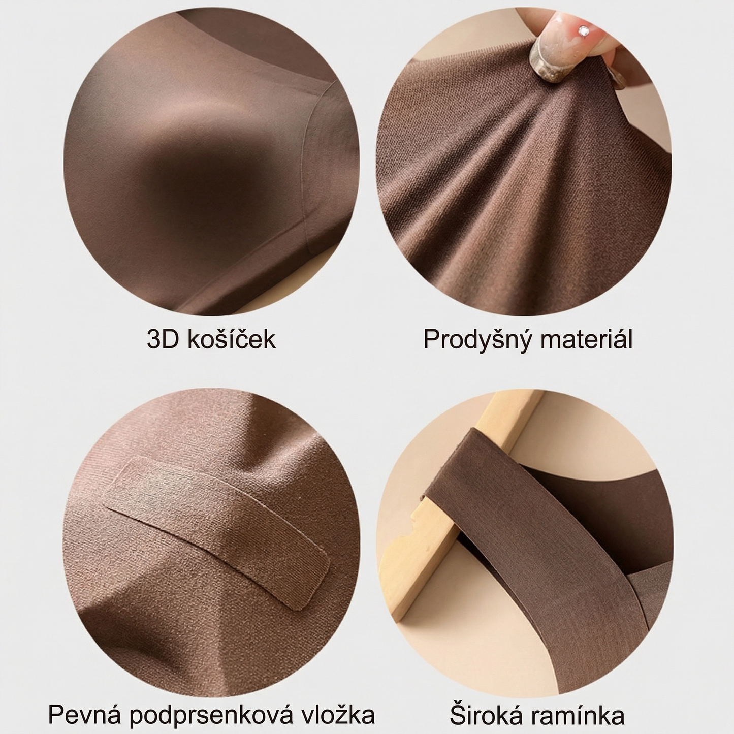 Věra – Tielko s integrovanou podprsenkou